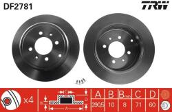 TRW Disc frana TRW DF2781 (DF2781) - fixbox