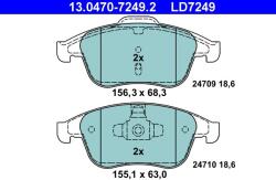 ATE Set placute frana ATE 13.0470-7249.2 (13.0470-7249.2)
