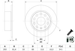 Bosch Disc frana BOSCH 0 986 479 E00 (0 986 479 E00) - fixbox