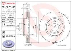 BREMBO Disc frana BREMBO 09.8873. 31 (09.8873.31)