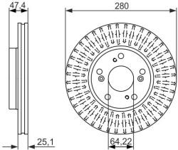 Bosch Disc frana BOSCH 0 986 479 625 (0 986 479 625) - fixbox