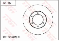TRW Disc frana TRW DF7412 (DF7412) - fixbox