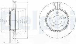 DELPHI Disc frana DELPHI BG2519 (BG2519) - fixbox