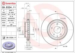 BREMBO Disc frana BREMBO 09. E034.11 (09.E034.11)