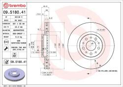 BREMBO Disc frana BREMBO 09.5180. 41 (09.5180.41)