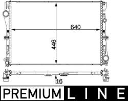 MAHLE Radiator, racire motor MAHLE CR 2100 000P (CR 2100 000P)