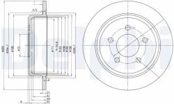 DELPHI Disc frana DELPHI BG3073 (BG3073) - fixbox
