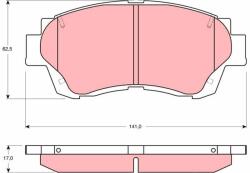 TRW Set placute frana TRW GDB3155 (GDB3155)