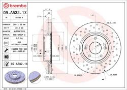 BREMBO Disc frana BREMBO 09. A532.1X (09.A532.1X)