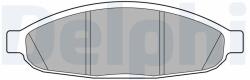 DELPHI Set placute frana DELPHI LP3555 (LP3555)