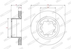 FERODO Disc frana FERODO DDF3106C-1 (DDF3106C-1)