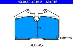 ATE Set placute frana ATE 13.0460-4016.2 (13.0460-4016.2)