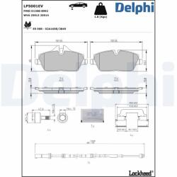 DELPHI Set placute frana DELPHI LP5001EV (LP5001EV)