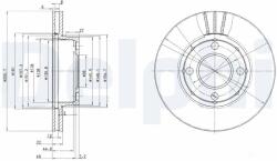 DELPHI Disc frana DELPHI BG2668 (BG2668) - fixbox