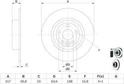 Bosch Disc frana BOSCH 0 986 479 E58 (0 986 479 E58) - fixbox