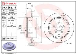 BREMBO Disc frana BREMBO 09. C662.11 (09.C662.11)