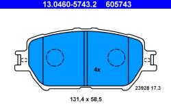 ATE Set placute frana ATE 13.0460-5743.2 (13.0460-5743.2)