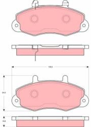 TRW Set placute frana TRW GDB1572 (GDB1572)