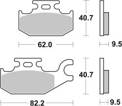 BREMBO Set placute frana BREMBO 07GR49SD (07GR49SD)