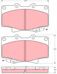 TRW Set placute frana TRW GDB1154 (GDB1154)