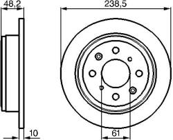 Bosch Disc frana BOSCH 0 986 478 350 (0 986 478 350) - fixbox