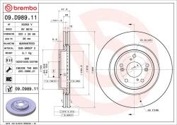 BREMBO Disc frana BREMBO 09. D989.11 (09.D989.11)