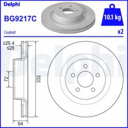 DELPHI Disc frana DELPHI BG9217C (BG9217C) - fixbox