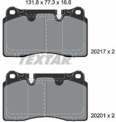 TEXTAR Set placute frana TEXTAR 2021703 (2021703)