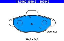 ATE Set placute frana ATE 13.0460-3949.2 (13.0460-3949.2)