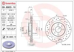 BREMBO Disc frana BREMBO 09.8903. 1X (09.8903.1X)