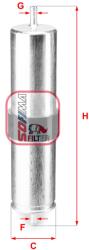 SOFIMA Filtru combustibil SOFIMA S 1838 B (S 1838 B) - fixbox