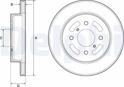 DELPHI Disc frana DELPHI BG3941 (BG3941) - fixbox