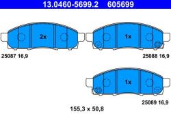 ATE Set placute frana ATE 13.0460-5699.2 (13.0460-5699.2)