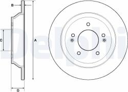 DELPHI Disc frana DELPHI BG4708C (BG4708C) - fixbox