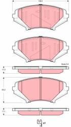 TRW Set placute frana TRW GDB3356 (GDB3356)