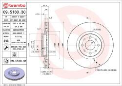 BREMBO Disc frana BREMBO 09.5180. 31 (09.5180.31)