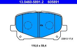 ATE Set placute frana ATE 13.0460-5891.2 (13.0460-5891.2)