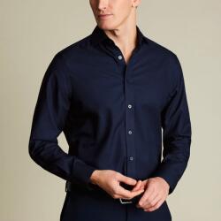 Charles Tyrwhitt Non-Iron Twill Shirt - Navy - Slim fit | 42 | 89 (Standard)