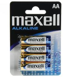 Maxell LR6 AA elem, alkáli, ceruza, 1, 5V, 4 db/csomag (Maxell LR6) - kontaktor
