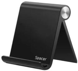 Spacer SUPORT telefon SPACER, pliabil, fixare pe birou, universal cu unghi ajustabil, dimensiuni 90 x 70 x 12mm, negru, "SPDH-FLIP-01-BK (SPDH-FLIP-01-BK) - vexio