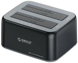 ORICO dokkolóállomás 2, 5" / 3, 5" HDD / SSD, 5Gbps, USB-A-ról USB-B-re, klónozási funkcióval (fekete) (6829C3-V1-EU-BK-BPIP) - wincity