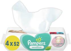 Pampers Sensitive Nedves Törlőkendő, 4 Csomag = 208 db