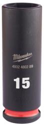 Milwaukee - Cheie tubulara de impact Shockwave 3/8", lunga, 15mm [4932480289] (4932480289) Set capete bit, chei tubulare