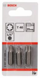 Bosch Bit de șurubelniță extra dur Extra-Hart T40, 25 mm (3 buc) 2607001625 (2607001625)