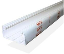 Legrand Szerelvénybeépítő-csatorna alj 80mm x 50mm x 2000mm kezeletlen műanyag fényesfehér DLP LEGRAND (010412)