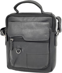  Borseta Barbati Clasica , Design Compact, Hunter 2024, 20x23x5 cm, Piele Naturala de Vanat, Negru