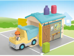 Playmobil Junior - Camion cu garaj de sortare (PM71686)