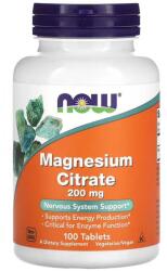 NOW Magnesium Citrate 200 mg 100 comprimate