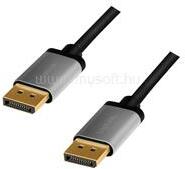 LogiLink DisplayPort kábel, DP/M-DP/M, 4K/60 Hz, alu, 3 m (LOGILINK_CDA0102) (LOGILINK_CDA0102)