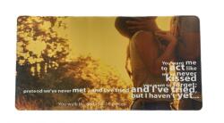  Professzionális Gamer egérpad, gumitalp, gaming kiegészítő, 600x300x3mm, romantikus mintával (TB24238_1)